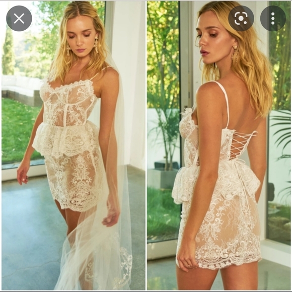 v.chapman Dresses & Skirts - V.Chapman white lace mini dress